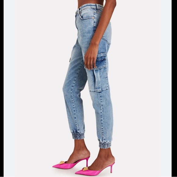 Free People x SER.O.YA Veronica Denim Joggers - Picture 10 of 12